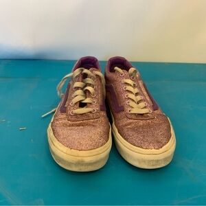 Sparkly Pink and Purple Kids Vans Size 1